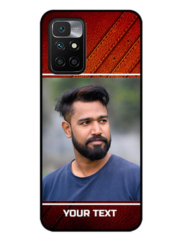 Custom Redmi 10 Prime 2022 Personalized Glass Phone Case - Leather Phone Case Design