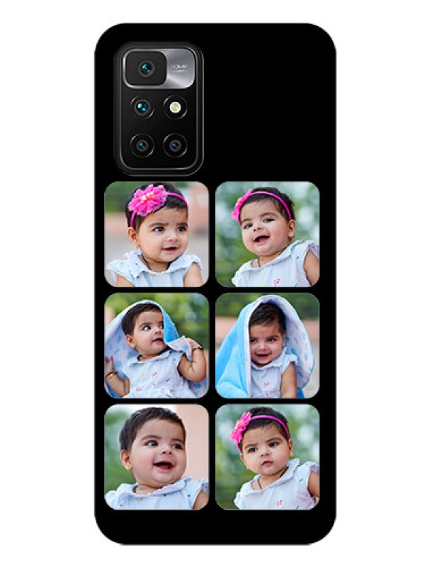 Custom Redmi 10 Prime 2022 Photo Printing on Glass Case - Multiple Pictures Design
