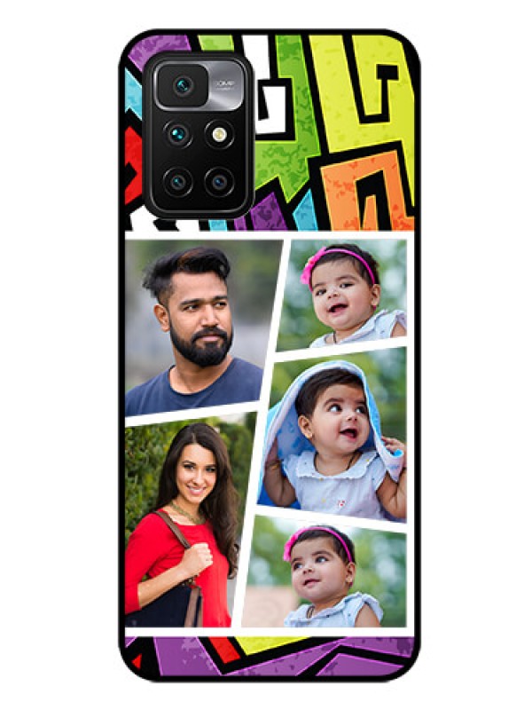 Custom Redmi 10 Prime 2022 Custom Glass Phone Case - Graffiti pattern Design