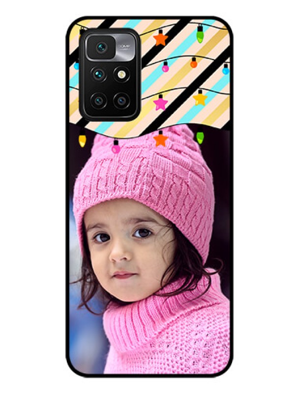Custom Redmi 10 Prime 2022 Custom Glass Mobile Case - Lights Hanging Design