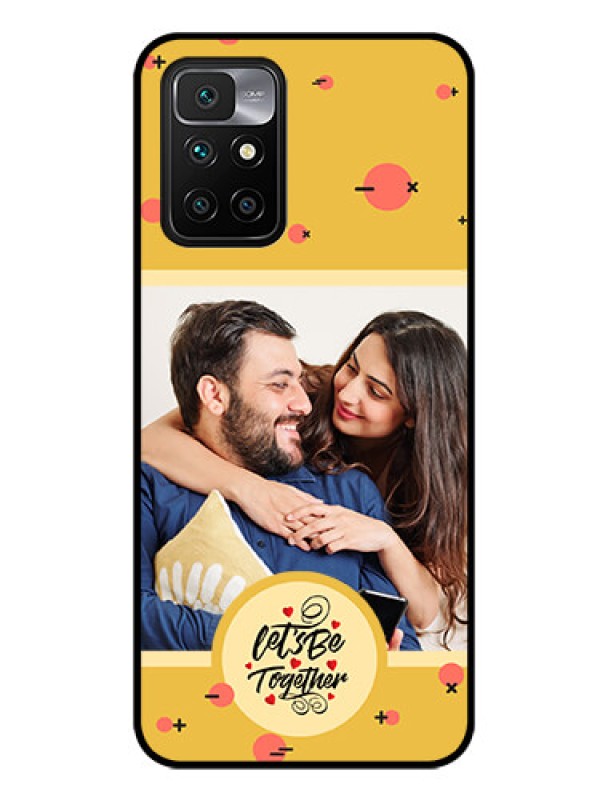 Custom Xiaomi Redmi 10 Prime 2022 Photo Printing on Glass Case - Lets be Together Design