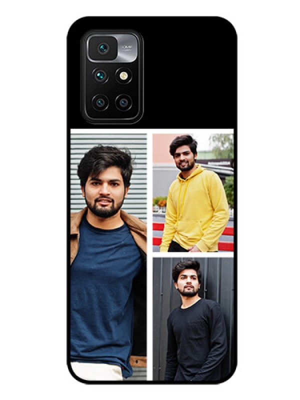 Custom Redmi 10 Prime Photo Printing on Glass Case - Upload Multiple Picture Design