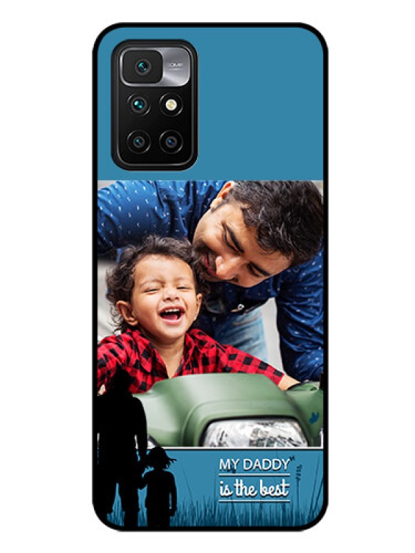 Custom Redmi 10 Prime Custom Glass Mobile Case - Best dad design