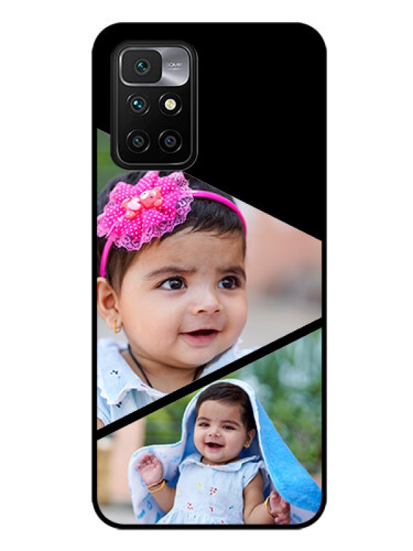 Custom Redmi 10 Prime Custom Glass Phone Case - Semi Cut Design