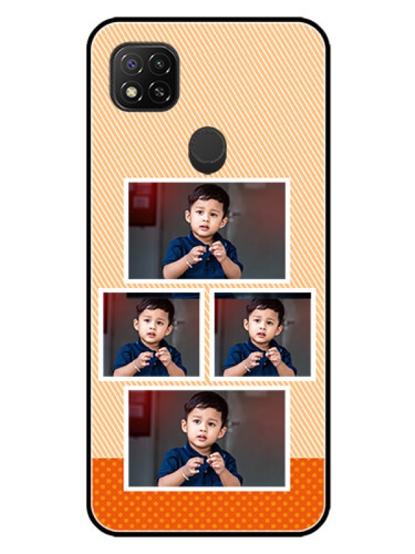 Custom Xiaomi Redmi 10A Sport Photo Printing on Glass Case - Bulk Photos Upload Design
