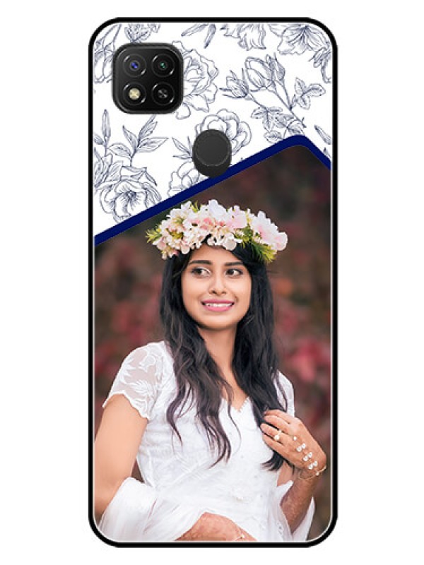 Custom Xiaomi Redmi 10A Sport Personalized Glass Phone Case - Premium Floral Design