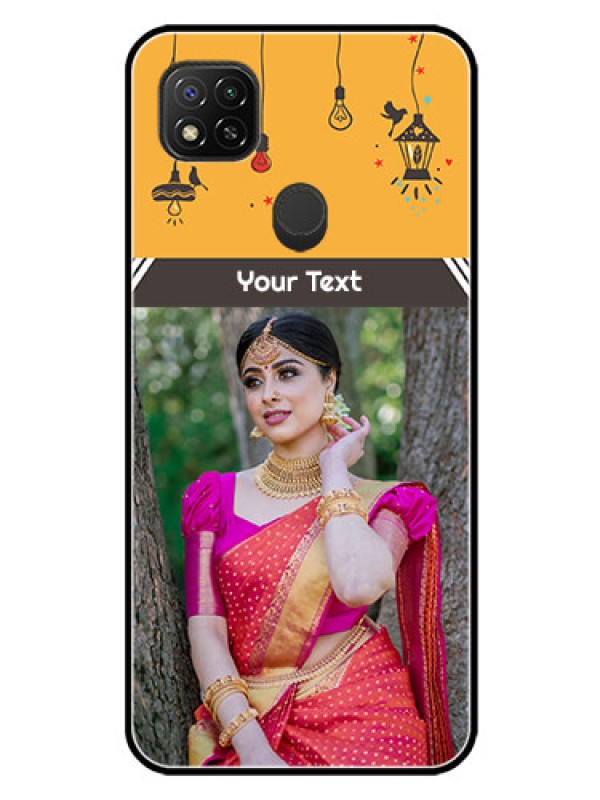 Custom Xiaomi Redmi 10A Sport Custom Glass Mobile Case - with Family Picture and Icons