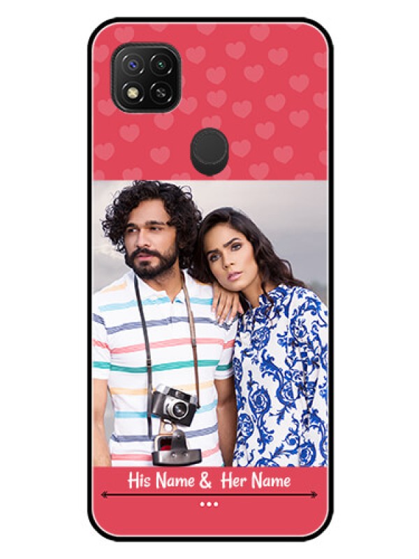 Custom Xiaomi Redmi 10A Sport Photo Printing on Glass Case - Simple Love Design