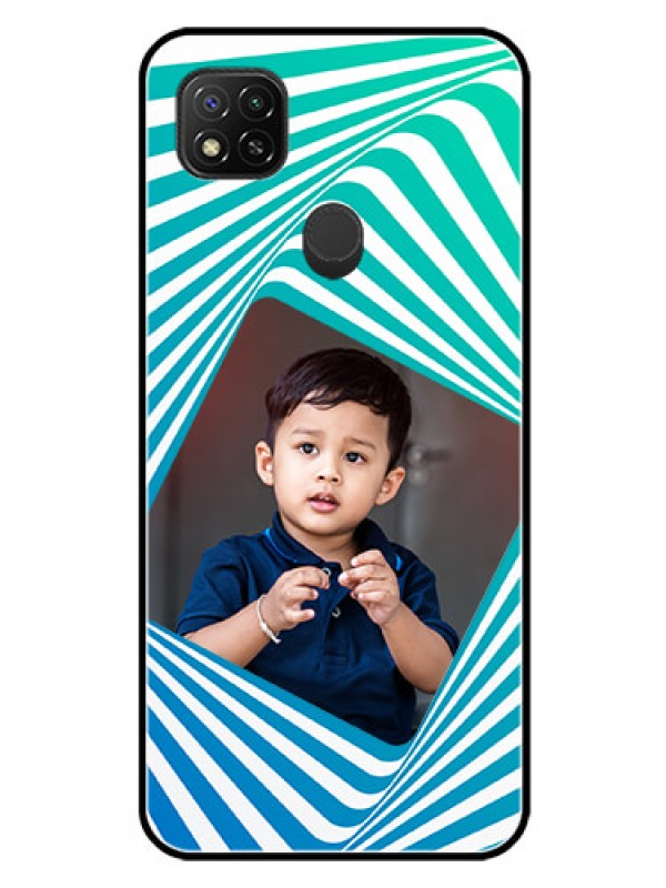 Custom Xiaomi Redmi 10A Sport Personalized Glass Phone Case - Abstract Spiral Design