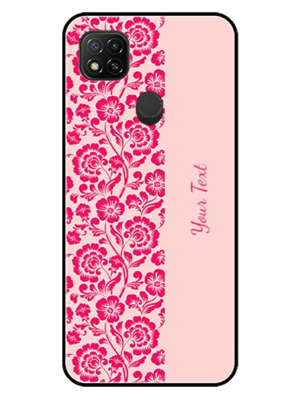 Custom Xiaomi Redmi 10A Sport Custom Glass Phone Case - Attractive Floral Pattern Design