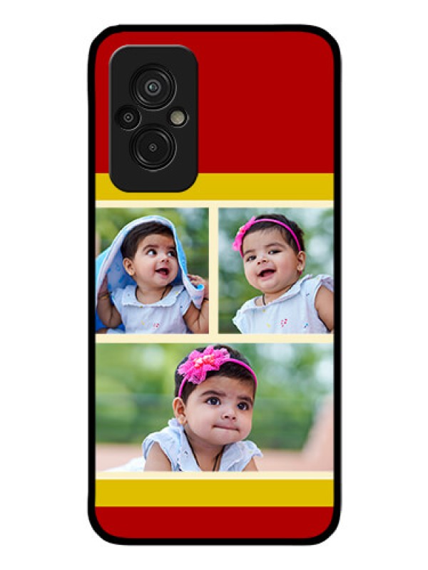 Custom Xiaomi Redmi 11 Prime 4G Custom Glass Mobile Case - Multiple Pic Upload Design