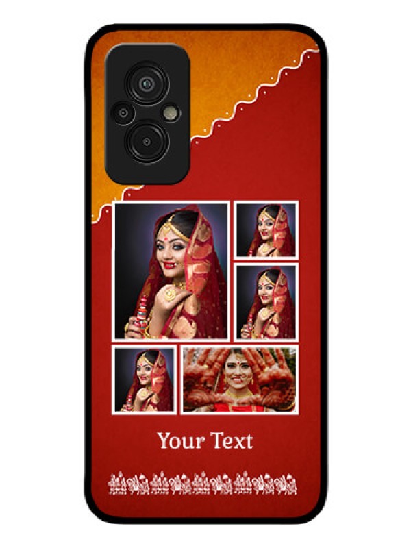 Custom Xiaomi Redmi 11 Prime 4G Personalized Glass Phone Case - Wedding Pic Upload Design