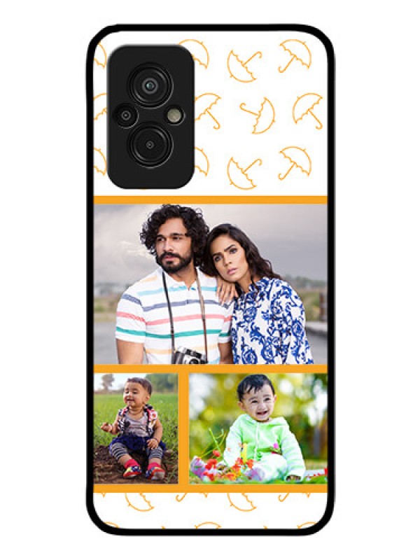 Custom Xiaomi Redmi 11 Prime 4G Custom Glass Mobile Case - Yellow Pattern Design