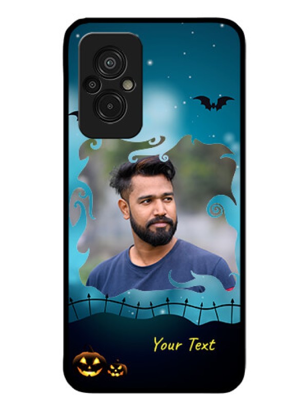 Custom Xiaomi Redmi 11 Prime 4G Custom Glass Phone Case - Halloween frame design