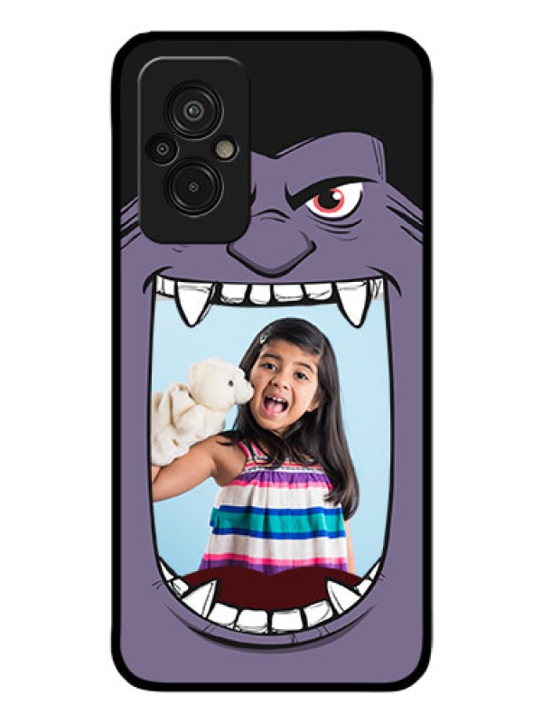 Custom Xiaomi Redmi 11 Prime 4G Custom Glass Phone Case - Angry Monster Design