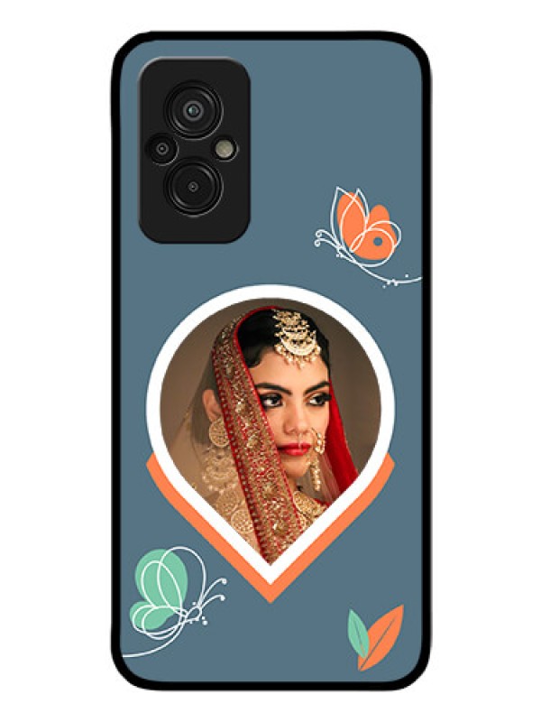 Custom Xiaomi Redmi 11 Prime 4G Custom Glass Mobile Case - Droplet Butterflies Design