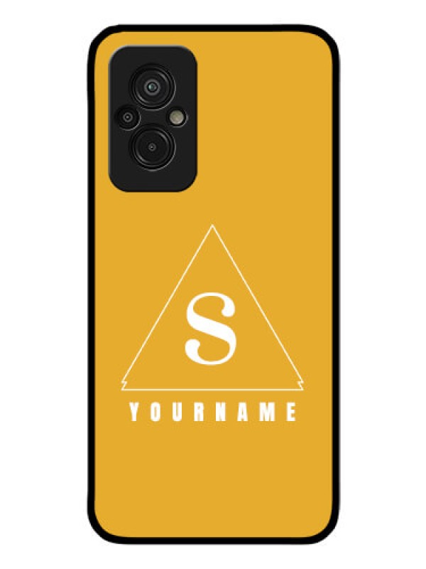 Custom Xiaomi Redmi 11 Prime 4G Personalized Glass Phone Case - simple triangle Design