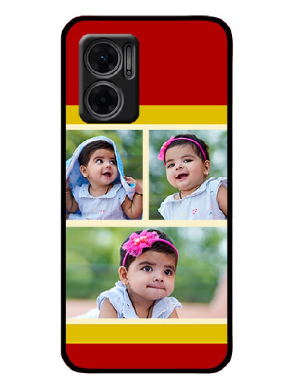Custom Xiaomi Redmi 11 Prime 5G Custom Glass Mobile Case - Multiple Pic Upload Design