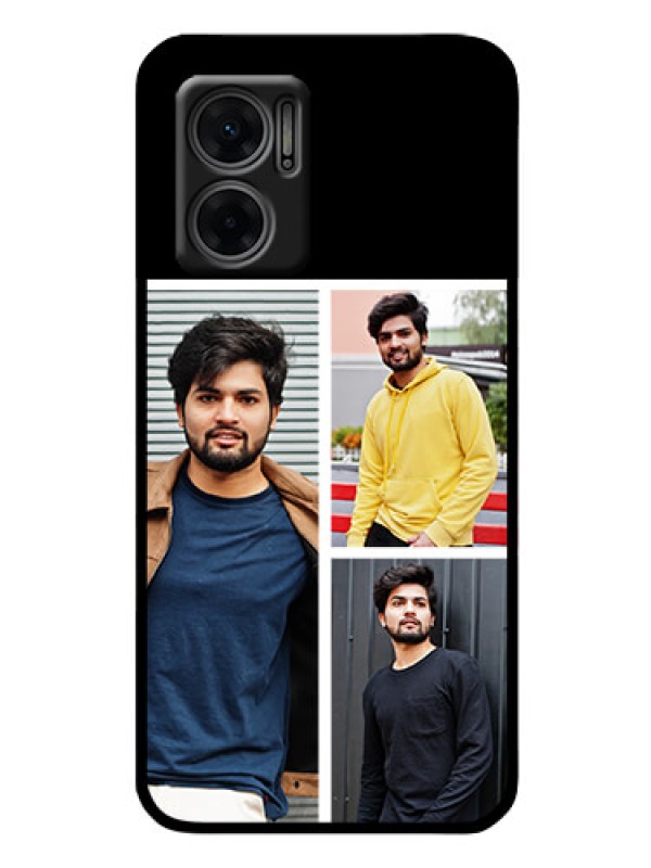 Custom Xiaomi Redmi 11 Prime 5G Photo Printing on Glass Case - Upload Multiple Picture Design