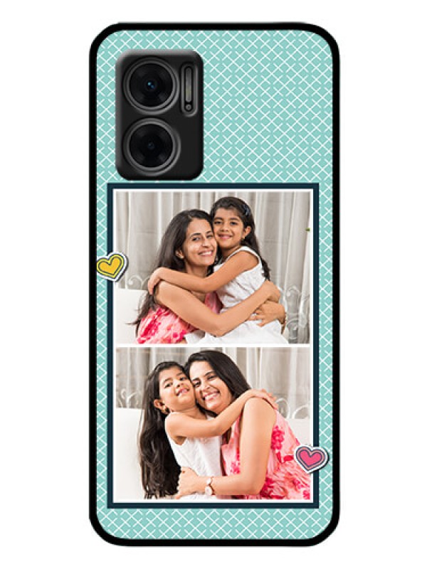 Custom Xiaomi Redmi 11 Prime 5G Custom Glass Phone Case - 2 Image Holder with Pattern Design