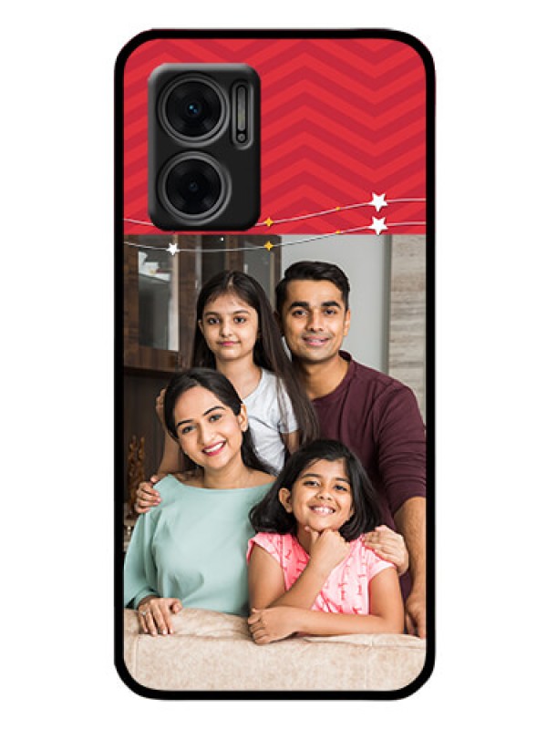Custom Xiaomi Redmi 11 Prime 5G Personalized Glass Phone Case - Happy Family Design