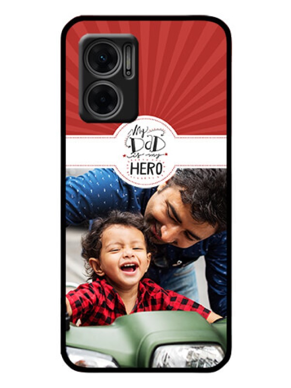 Custom Xiaomi Redmi 11 Prime 5G Photo Printing on Glass Case - My Dad Hero Design