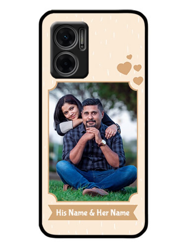 Custom Xiaomi Redmi 11 Prime 5G Custom Glass Phone Case - with confetti love design