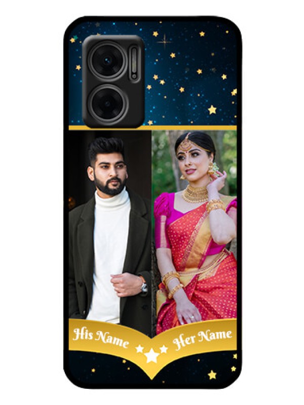 Custom Xiaomi Redmi 11 Prime 5G Custom Glass Phone Case - Galaxy Stars Backdrop Design