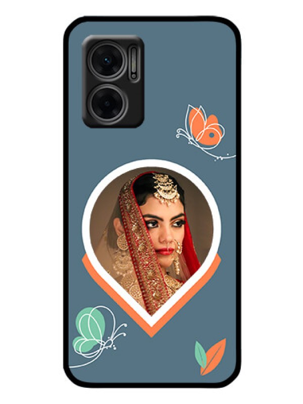 Custom Xiaomi Redmi 11 Prime 5G Custom Glass Mobile Case - Droplet Butterflies Design
