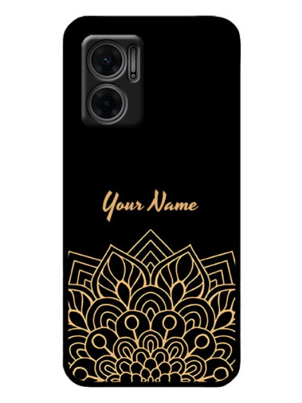 Custom Xiaomi Redmi 11 Prime 5G Custom Glass Phone Case - Golden mandala Design