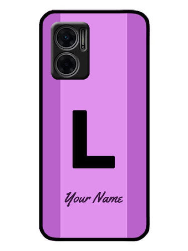 Custom Xiaomi Redmi 11 Prime 5G Custom Glass Phone Case - Tricolor custom text Design