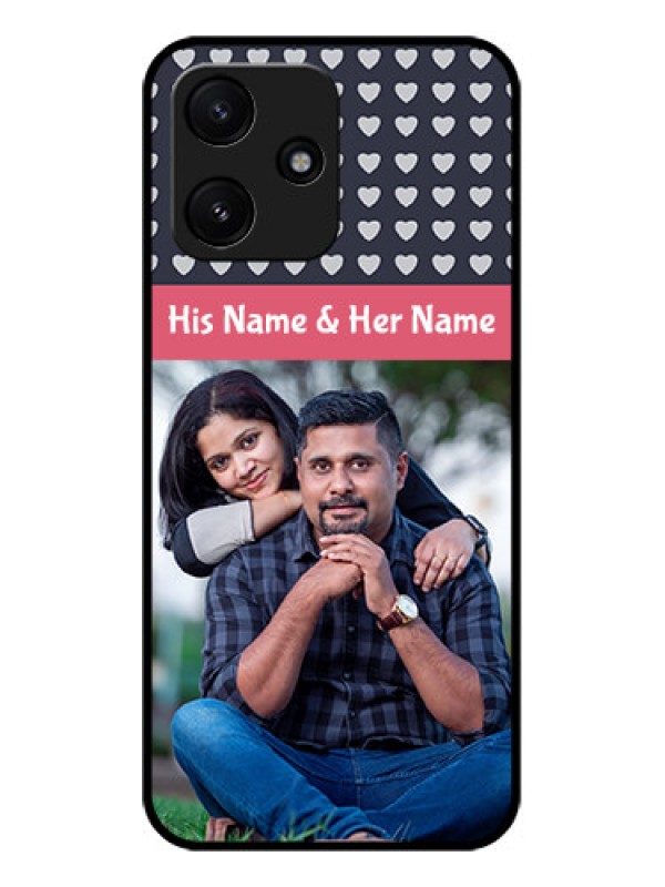 Custom Xiaomi Redmi 12 5G Custom Glass Mobile Case - Love Symbols Design
