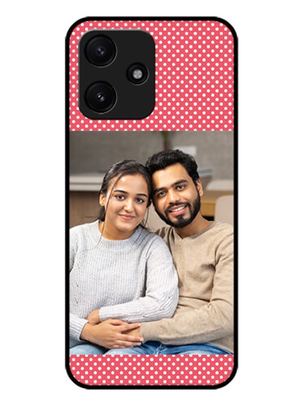 Custom Xiaomi Redmi 12 5G Custom Glass Phone Case - White Dotted Design