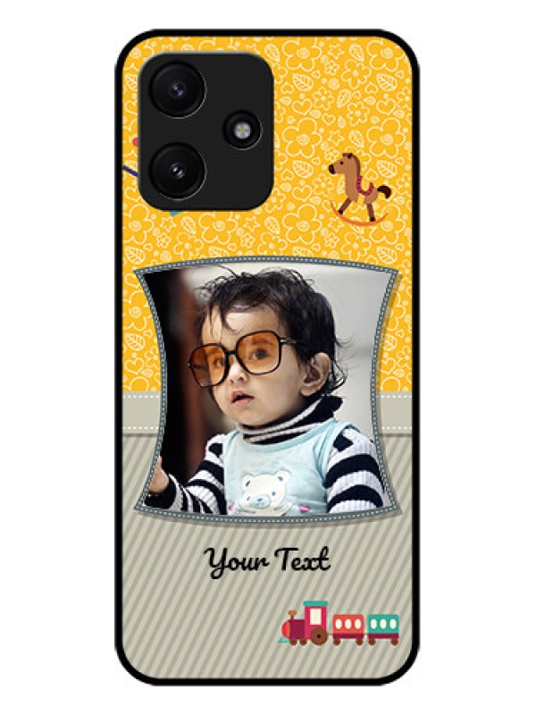 Custom Xiaomi Redmi 12 5G Personalized Glass Phone Case - Baby Picture Upload Design