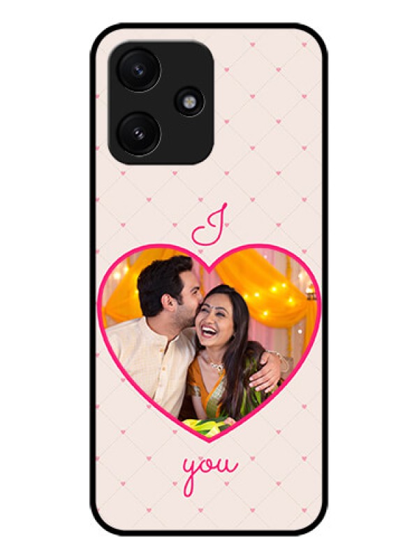 Custom Xiaomi Redmi 12 5G Custom Glass Mobile Case - Heart Shape Design