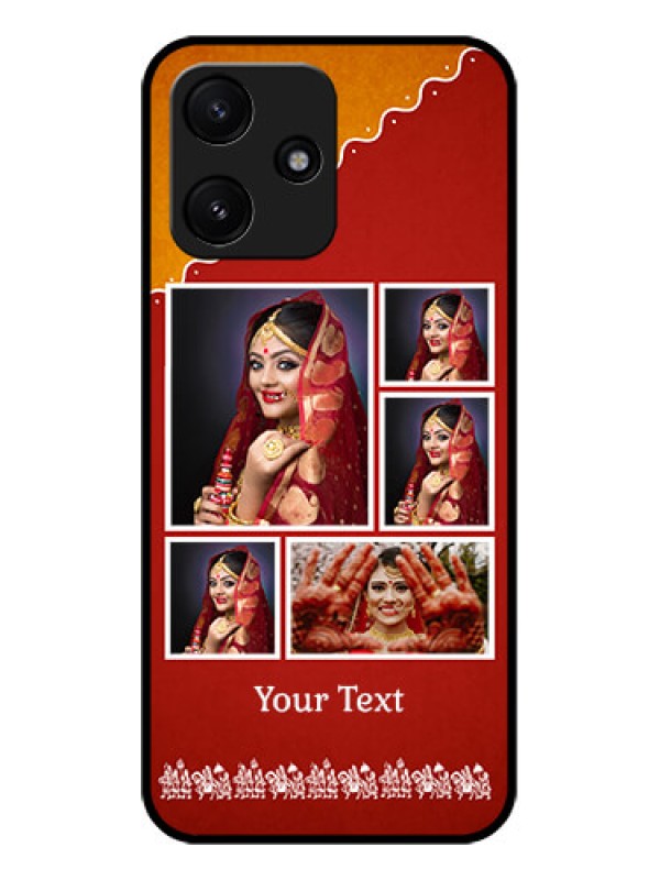 Custom Xiaomi Redmi 12 5G Personalized Glass Phone Case - Wedding Pic Upload Design