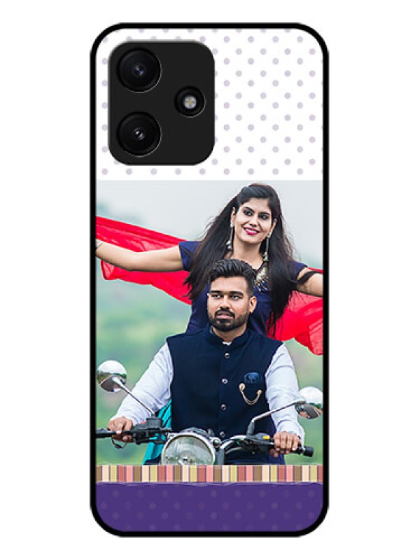 Custom Xiaomi Redmi 12 5G Photo Printing on Glass Case - Cute Family Design