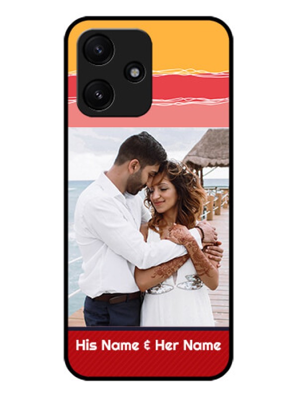 Custom Xiaomi Redmi 12 5G Custom Glass Mobile Case - Colorful Case Design
