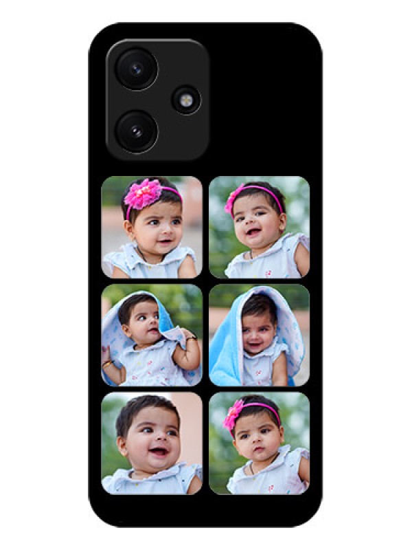 Custom Xiaomi Redmi 12 5G Photo Printing on Glass Case - Multiple Pictures Design