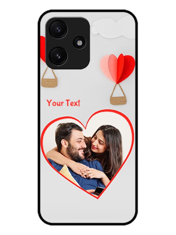 Custom Xiaomi Redmi 12 5G Custom Glass Mobile Case - Parachute Love Design