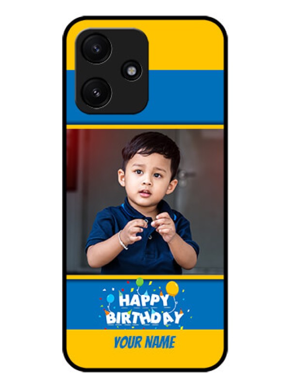 Custom Xiaomi Redmi 12 5G Custom Glass Mobile Case - Birthday Wishes Design