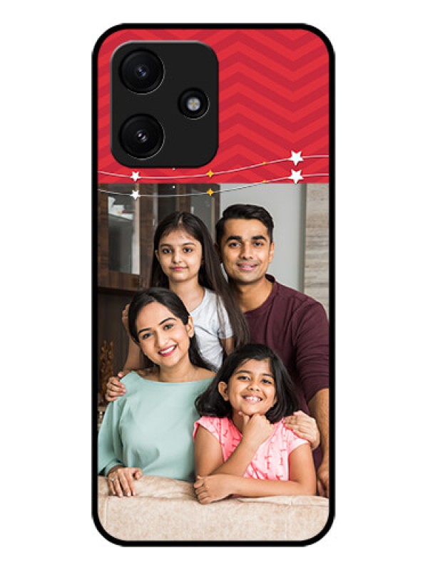 Custom Xiaomi Redmi 12 5G Personalized Glass Phone Case - Happy Family Design
