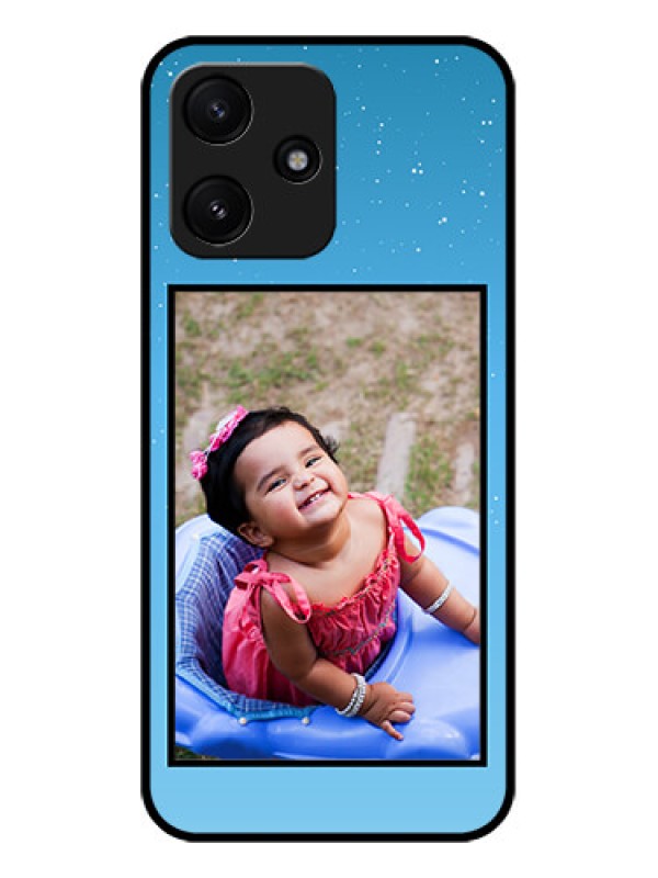 Custom Xiaomi Redmi 12 5G Custom Glass Mobile Case - Wave Pattern Colorful Design
