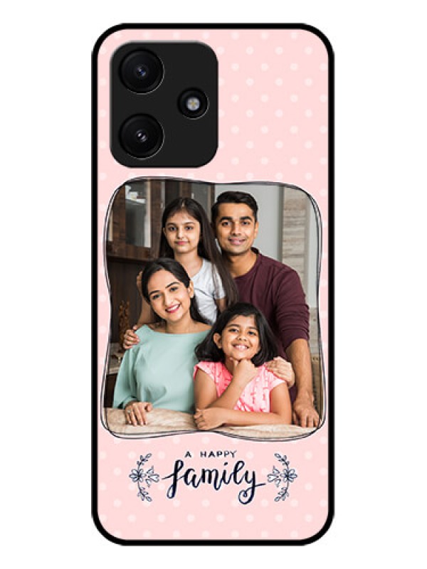 Custom Xiaomi Redmi 12 5G Custom Glass Phone Case - Family with Dots Design