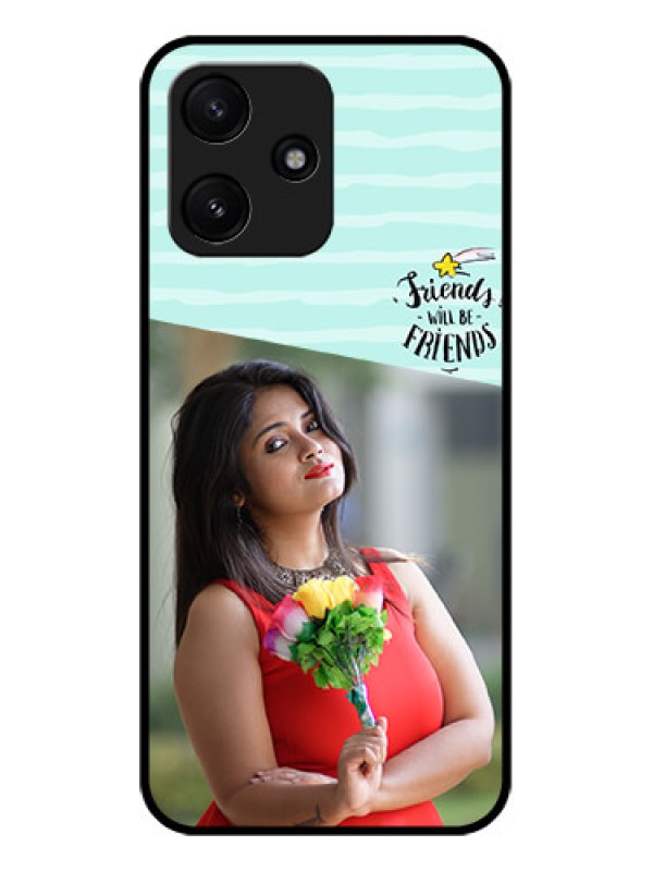Custom Xiaomi Redmi 12 5G Custom Glass Phone Case - Friends Picture Icon Design