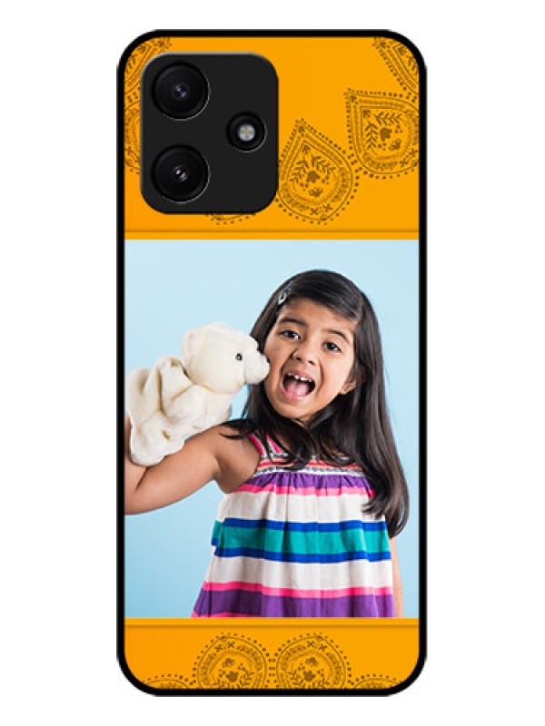 Custom Xiaomi Redmi 12 5G Personalized Glass Phone Case - Photo Wedding Design