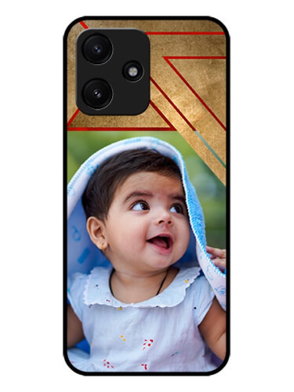 Custom Xiaomi Redmi 12 5G Personalized Glass Phone Case - Gradient Abstract Texture Design