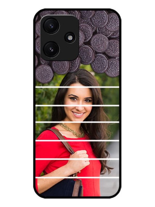 Custom Xiaomi Redmi 12 5G Custom Glass Phone Case - with Oreo Biscuit Design