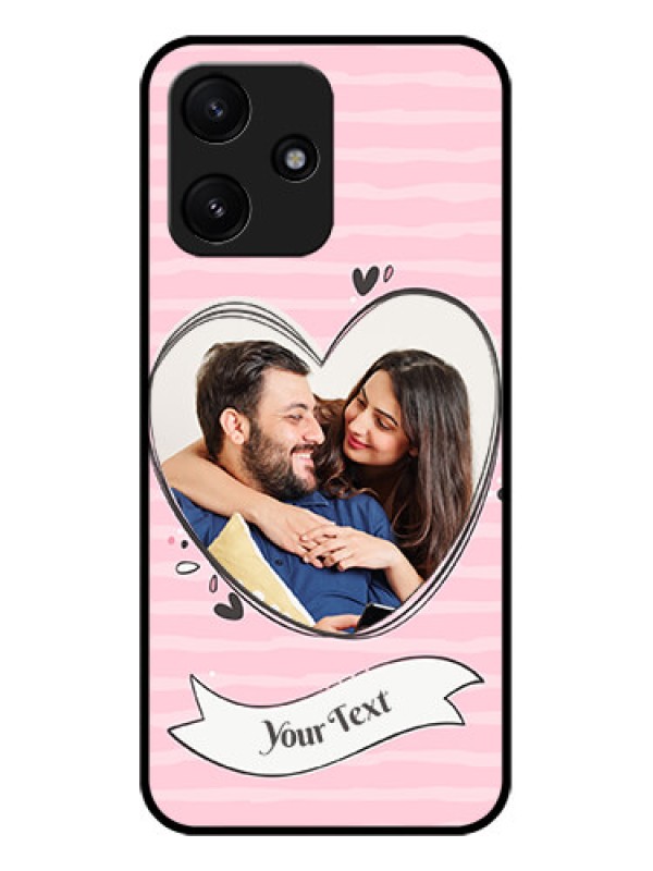 Custom Xiaomi Redmi 12 5G Custom Glass Phone Case - Vintage Heart Design