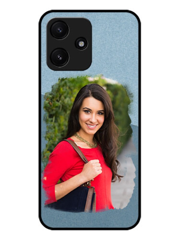 Custom Xiaomi Redmi 12 5G Custom Glass Mobile Case - Grunge Line Art Design